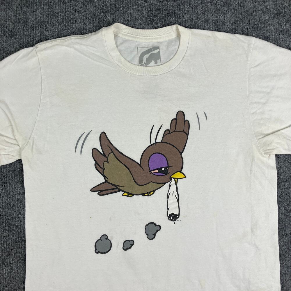 Ecko‎ Unltd T-Shirt Mens Size L White Graphic Cartoon Streetwear Hip Hop Tee